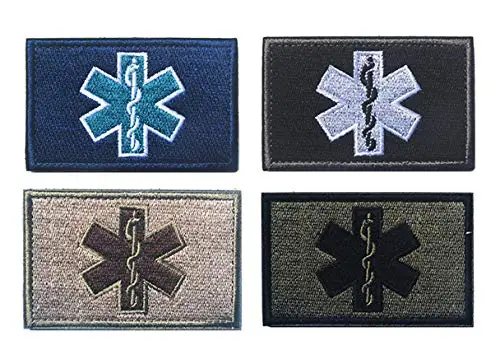 EMT звезда жизни медицинский крест военный боевой патч крюк и петля тактический
