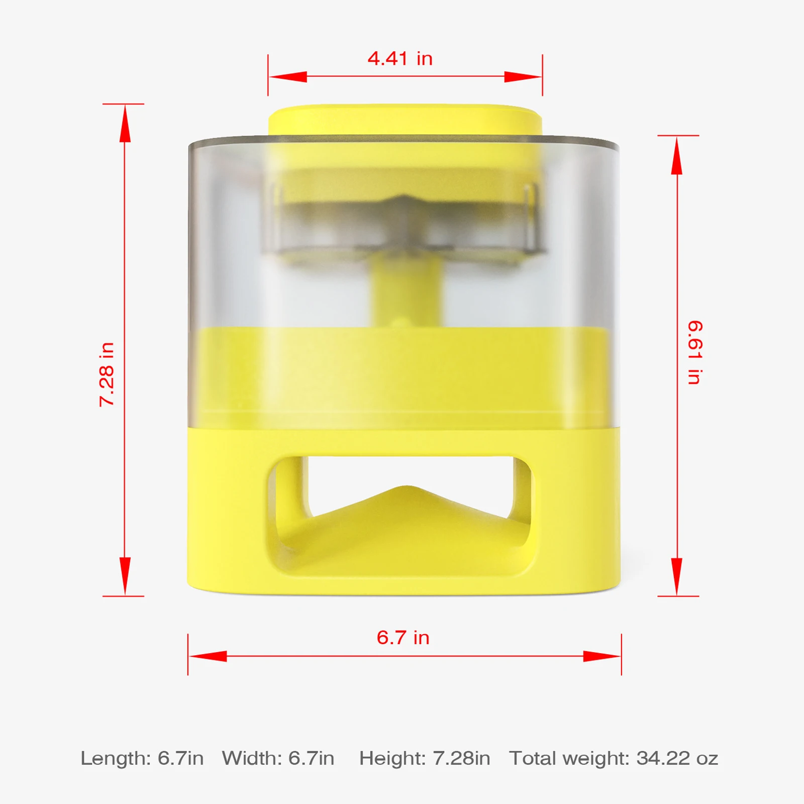

Dog Slow Food Feeder Press Pops out Food Dispenser Slow Feeding Device Non-Electric Dog Toy Training K888