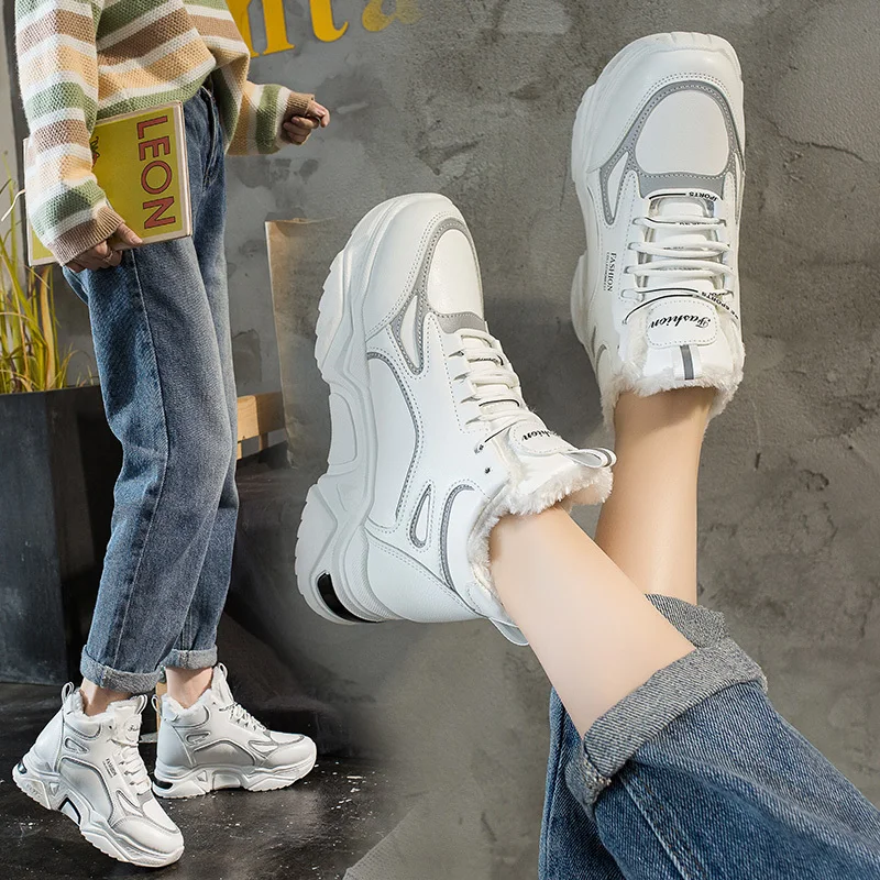 Bjakin голяшка средней высоты спортивная обувь женская уличная зимняя для бега с