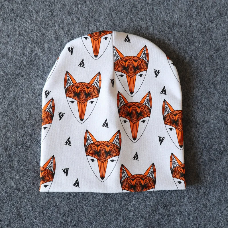 Baby Hat Cotton Printing Caps Toddler Boy Girl Infant Beanie Spring Autumn Winter Children's Hats Newborn 0-3 T | Детская одежда и