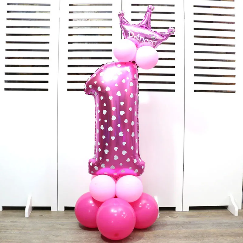 

Digit Air Balls Durable And Decorative Bright Color Foil Balloons Child Birthday Party Balloons Wedding Decoration Balloon