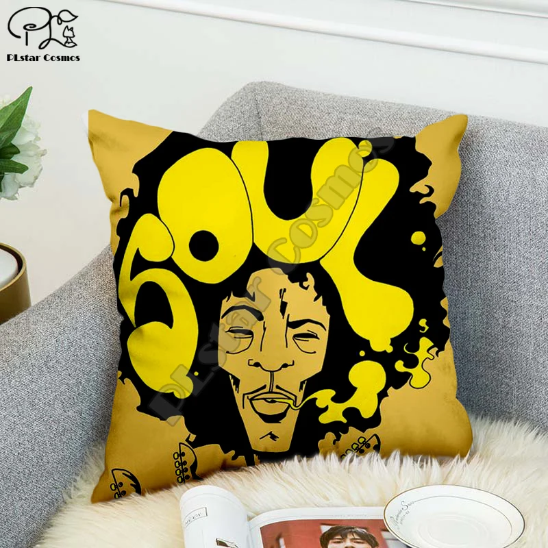 Наволочка в стиле хип хоп с изображением рок певицы Боба Марли/кота хопа