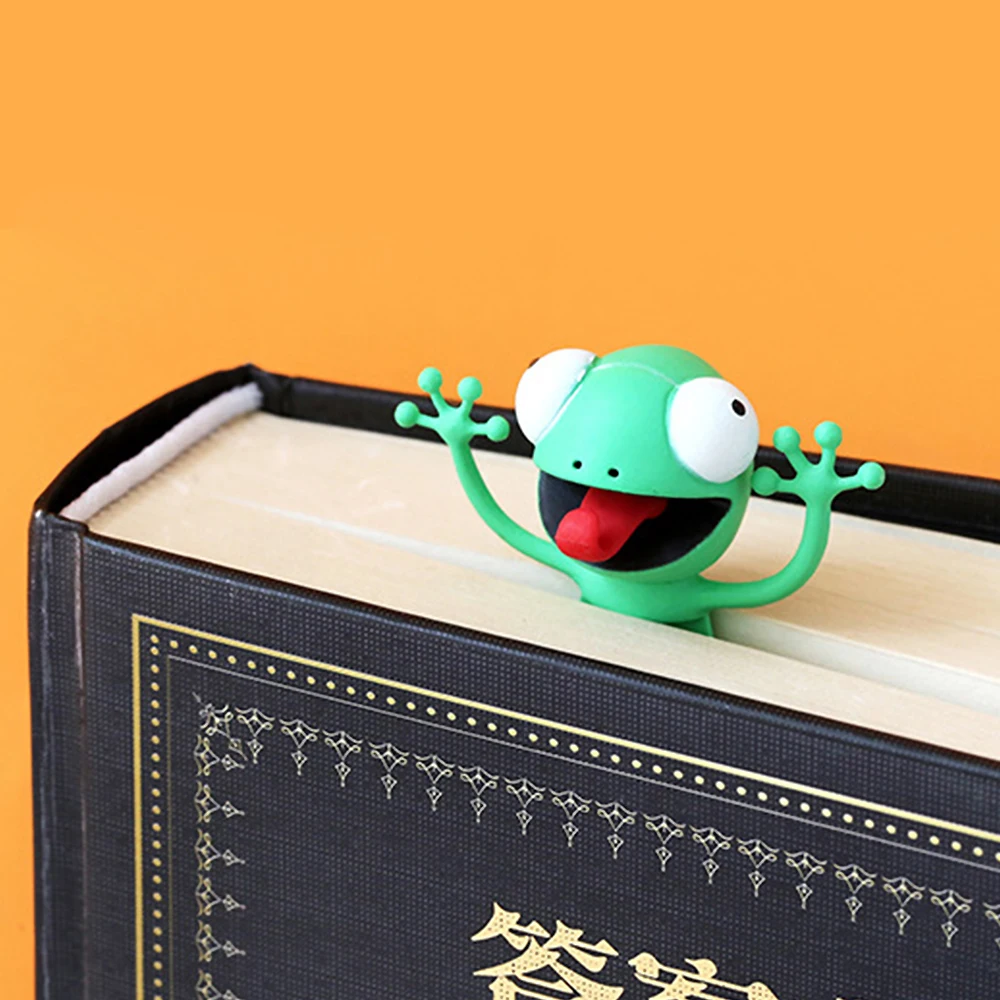 3D Творческий ПВХ стерео мультяшный маркер милые животные стильные закладки с