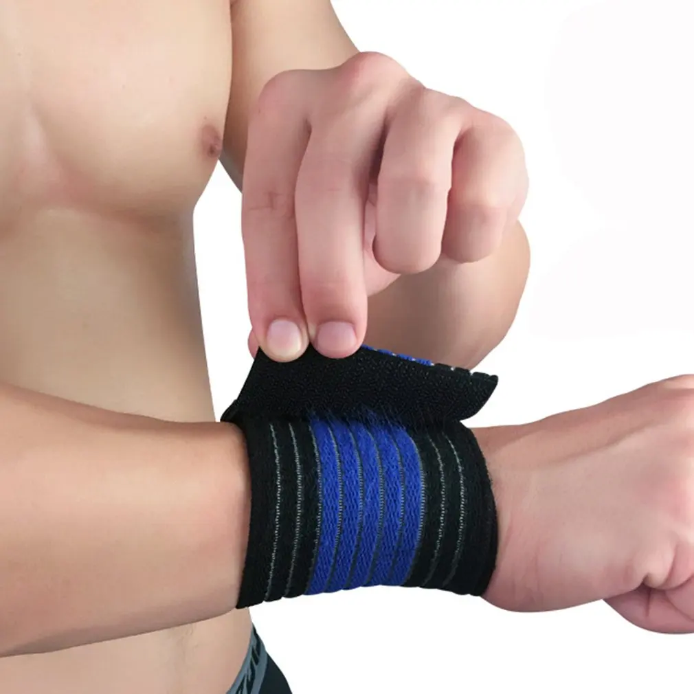 

1pc Adjustable sport cotton elastic bandage hand sport wristband gym support wrist brace Fitness Training Safety Protect