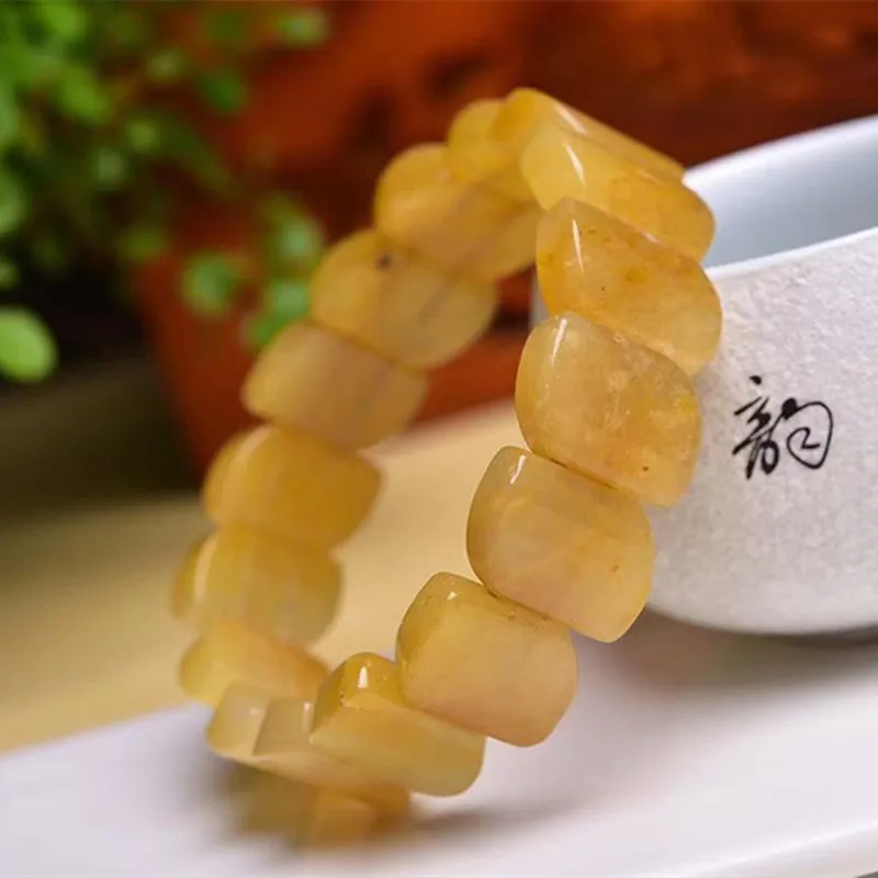 Браслеты из натурального хрусталя браслет со старым топазом для женщин и мужчин