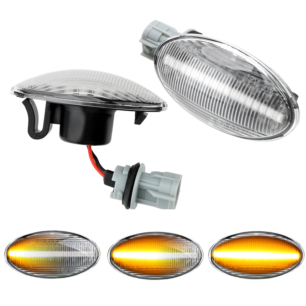 

LEEPEE A Pair Blinker Light LED Car Dynamic Side Marker For Suzuki Swift Jimmy Vitara SX4 Alto Turn Signas Flowing Water Light