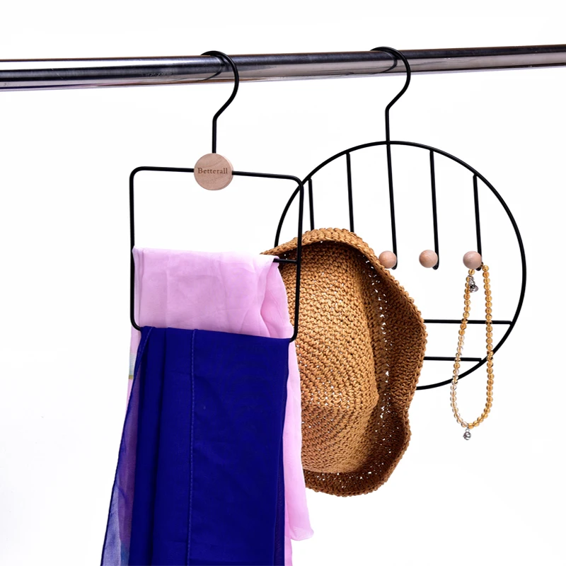 1/3 шт. хранения журнала Вешалка дома организовать железная вешалка для мужчин