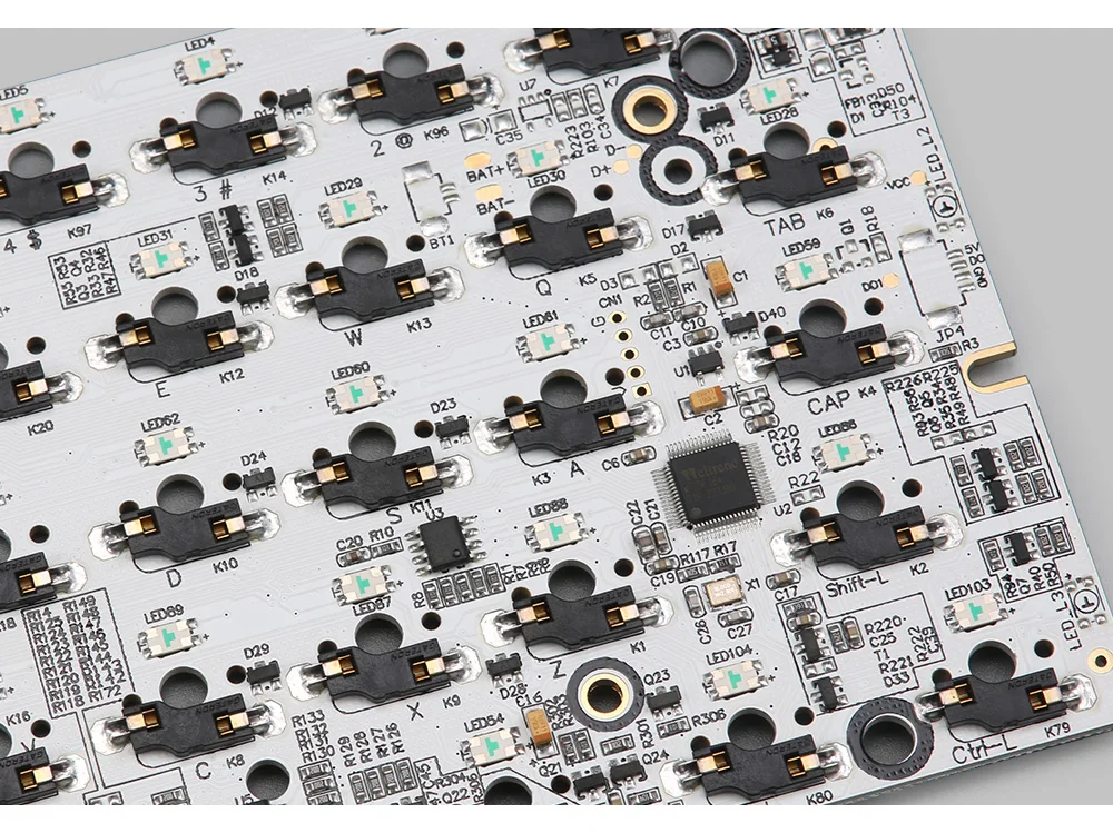 KBDfans Новое поступление GK64 pcb RGB 60% 64 клавиши Горячая замена PCB diy механическая клавиатура hotswap разъем