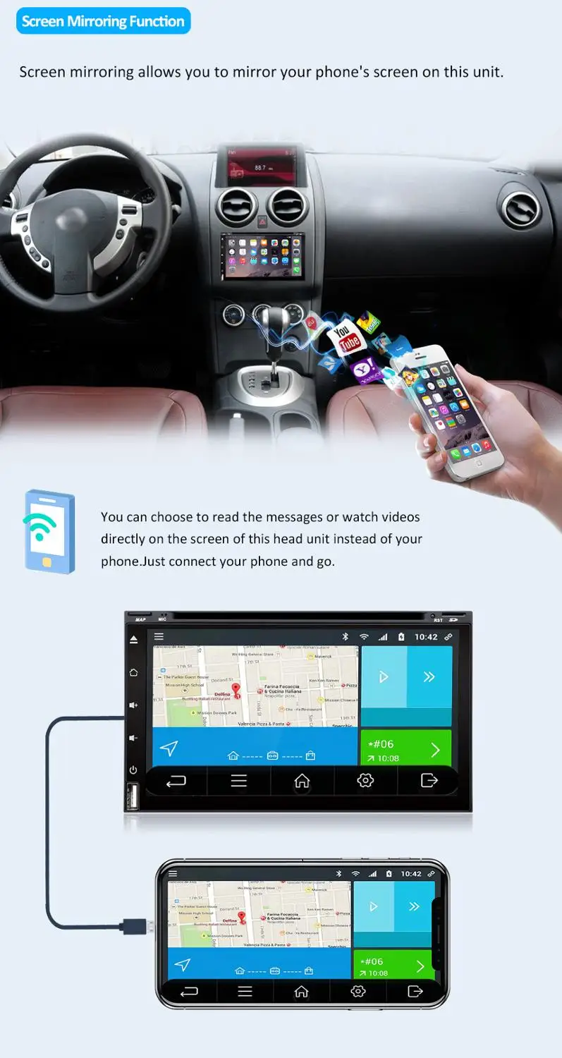 Bosion Автомобильный мультимедийный плеер универсальный для Nissan Android 10 0 2Din Авто