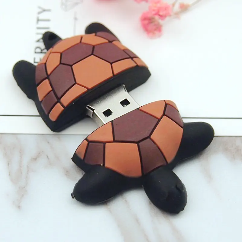 USB флеш-накопитель с черепашками из мультфильма милый животными палочки крутые
