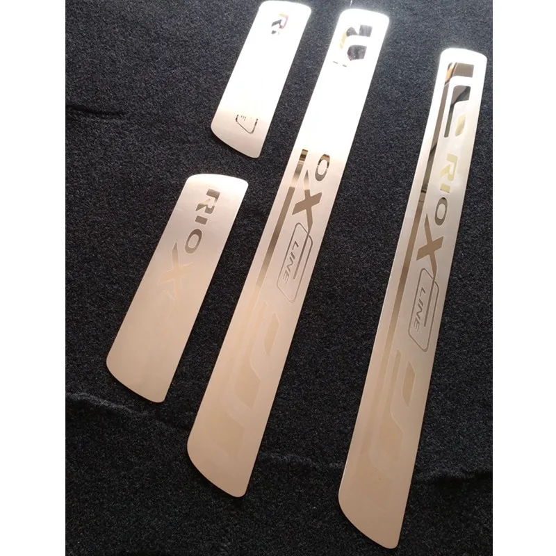 Накладка на порог из нержавеющей стали для KIA RIO 2017-2019 Rio X Line | Автомобили и