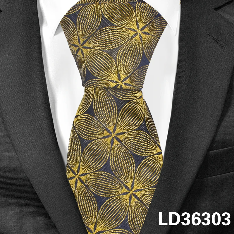 LD36303 Новые цветочные галстуки для мужчин и женщин модные обтягивающие, в полоску галстук для шеи для свадьбы повседневные мужские галстуки классические костюмы Тонкий шейный галстук - Цвет: LD36303