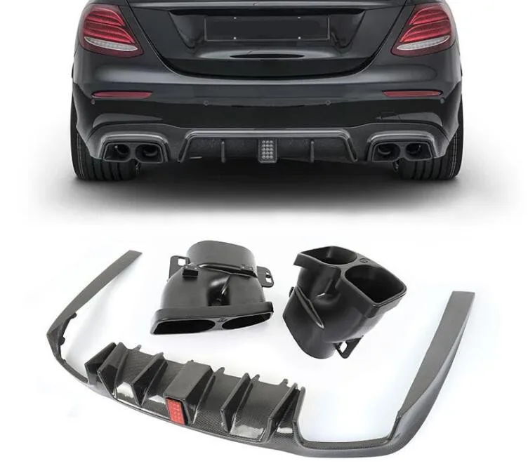 Задний бампер из углеродного волокна спойлер крышка диффузора для багажника и