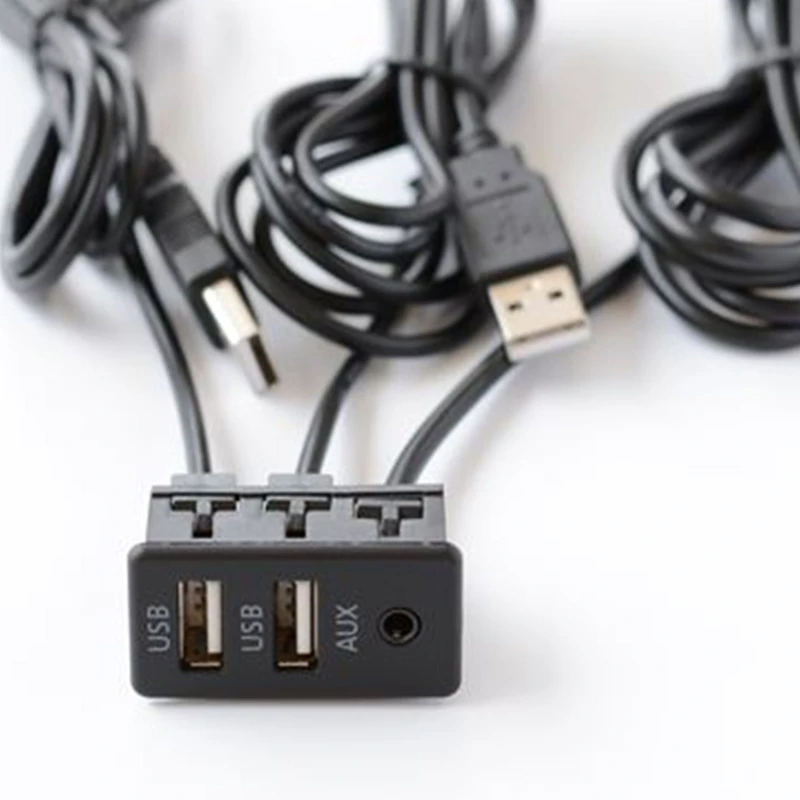 Утопленное крепление для автомобильной приборной панели с USB-портом 3 5 мм