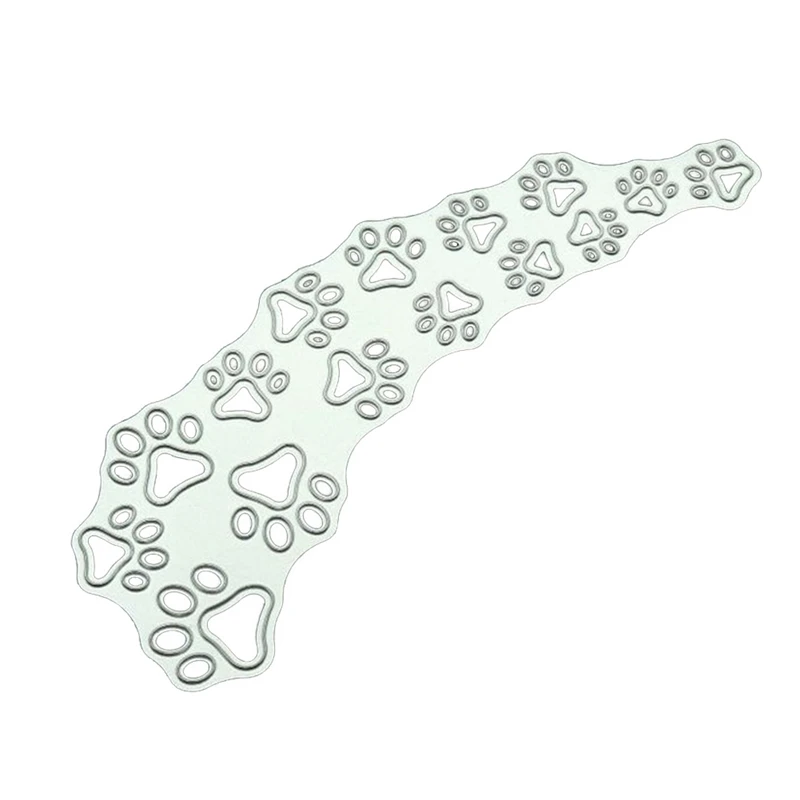 2019 New Die Cut Craft Embossing Card Making Christmas DIY Photo Album Decoration Dog Paw Print Metal Cutting Dies |