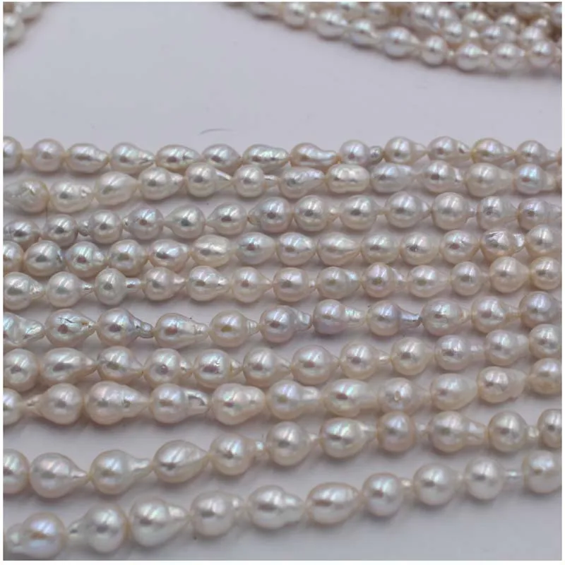 Бусины Из Натурального пресноводного жемчуга в форме барокко около 7-8 мм |