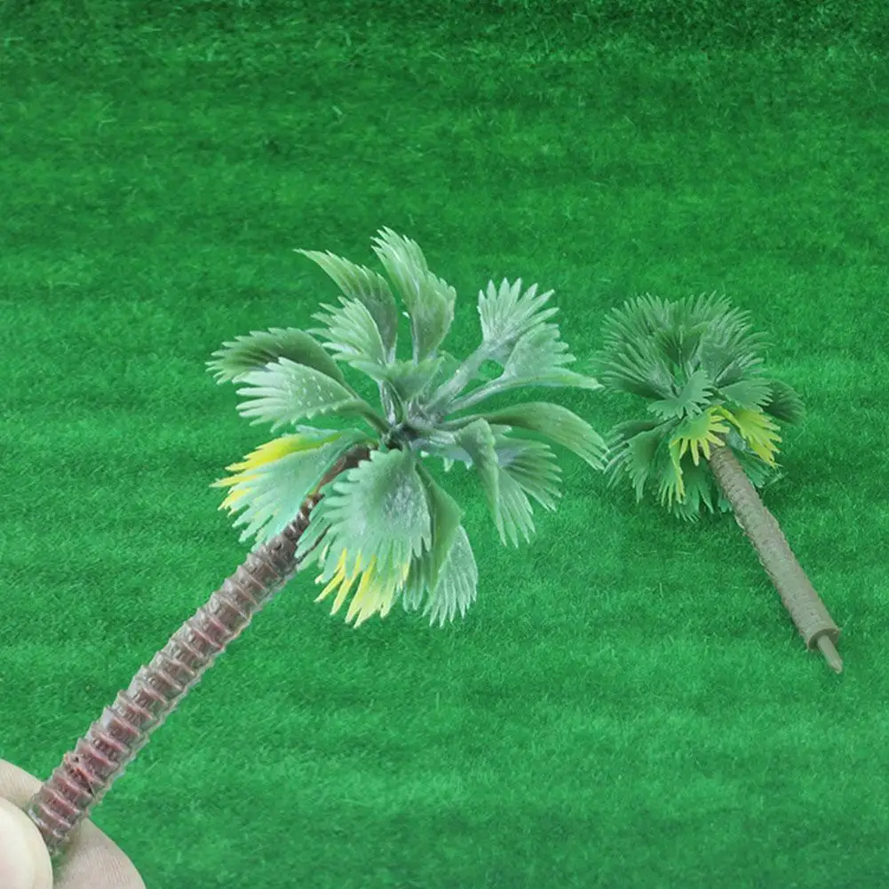 

Sand Table Mini Tropical Simulation Plastic Coconut Railroad Train Model Ddecoration Architecture Tree 3d Tree H7g7