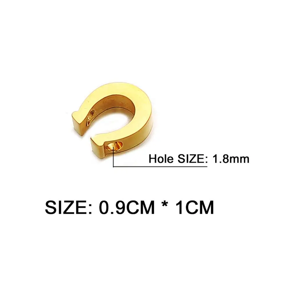 5 шт./лот подвеска в форме дуги из нержавеющей стали для изготовления ювелирных