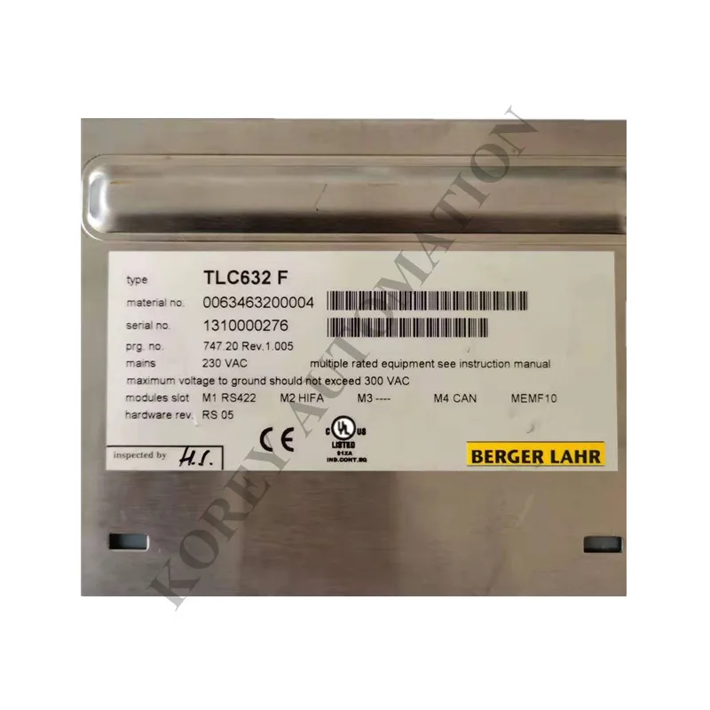 

In Stock Berger Drive TLC632 F