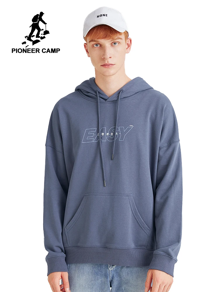 Pioneer Camp мужские синие толстовки хип хоп Уличная свободная Мужская одежда больших