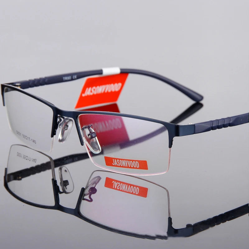 Модная новая деловая мужская оправа для очков плоская зеркальная металлическая