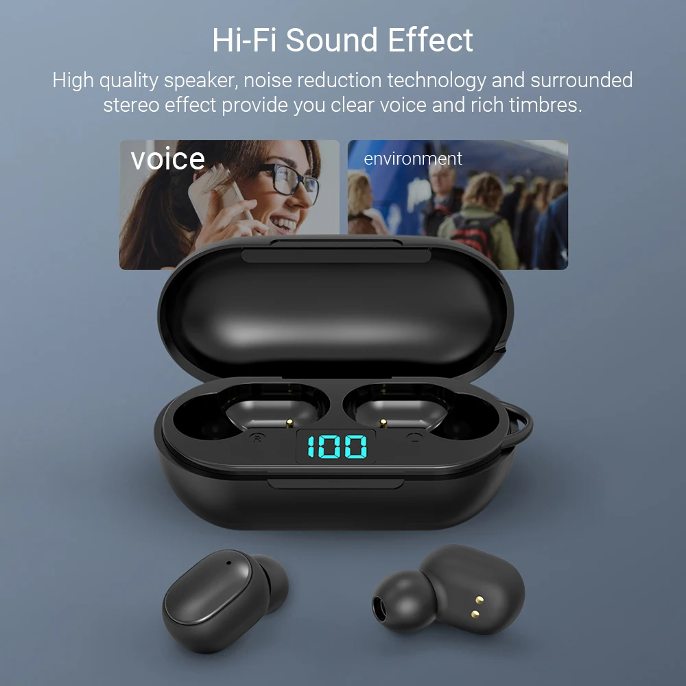 H6 наушники-вкладыши TWS True Беспроводной Наушники IPX4 Водонепроницаемый Bluetooth 5 0 Gaming