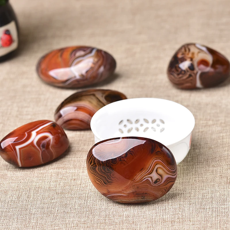 100% шарик из натурального камня красный агат удачи полосчатый Агат лечебное тело