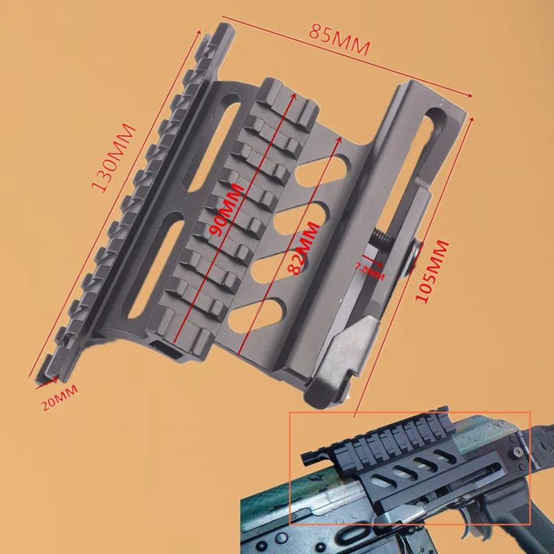 Быстросъемное Боковое крепление серии AK quick QD Style AK47 AK74 SAIGA Detach 20 мм Weaver Rail для