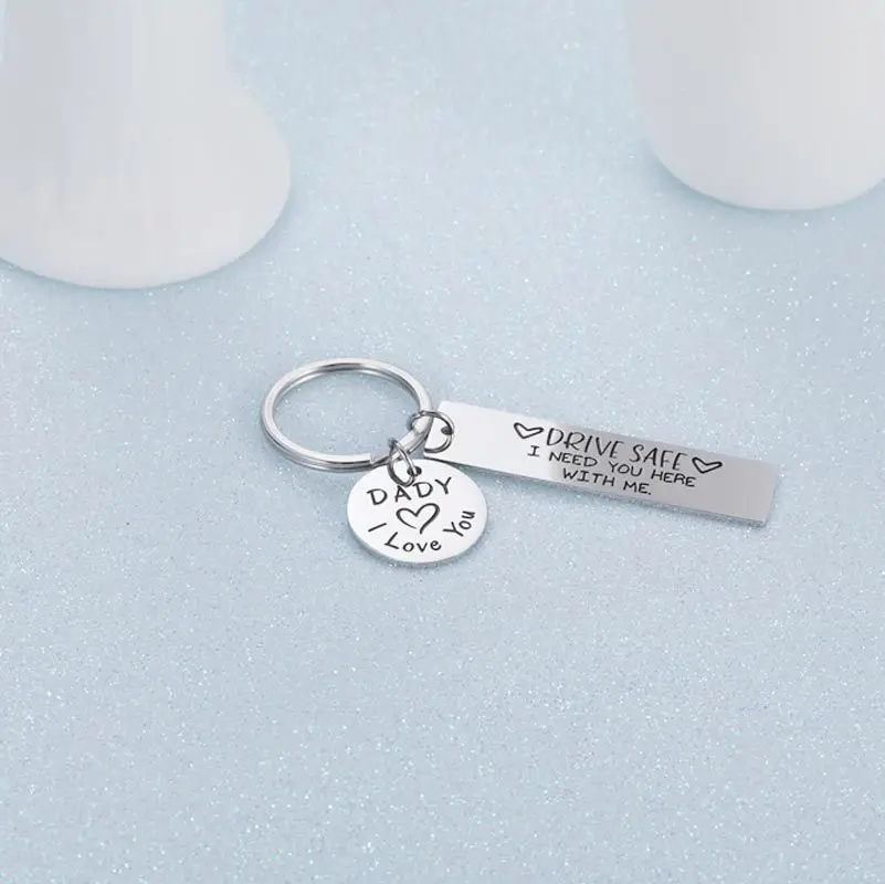 Брелок для ключей из нержавеющей стали подарок безопасный вождения вы мне нужна |