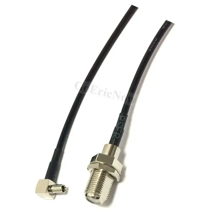 4 шт. Радиочастотный кабель F под углом TS9 Прямоугольный переключатель RG174