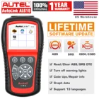 Autel AutoLink AL619 ABSSRS, OBDII и CAN диагностический сканер со всеми 10 режимами тестирования OBD2, MIL, кнопка готовности IM одним нажатием