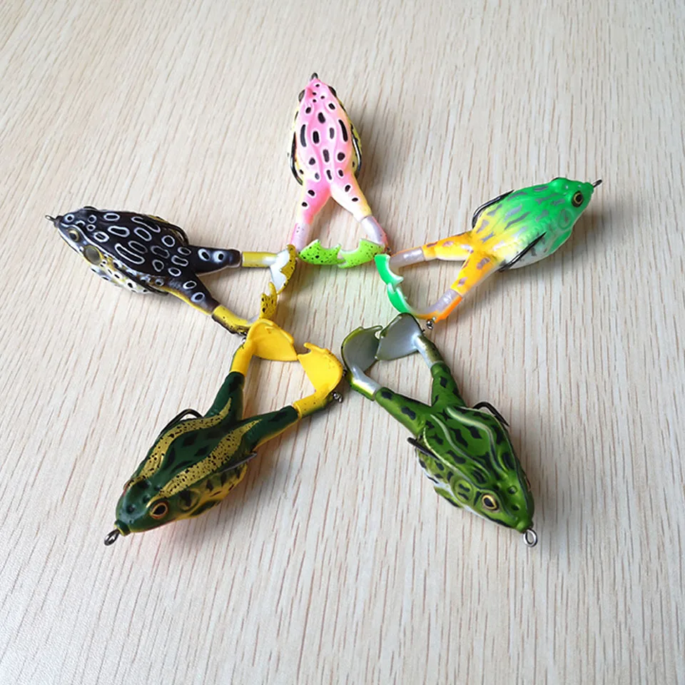 Силиконовые воблеры в виде лягушки 1 комплект 9 см 13 7 г приманки для подледной
