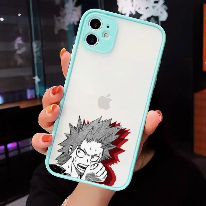 

My Hero Academia Japan anime Phone Cases matte transparent For iphone 7 8 11 12 plus mini x xs xr pro max cover