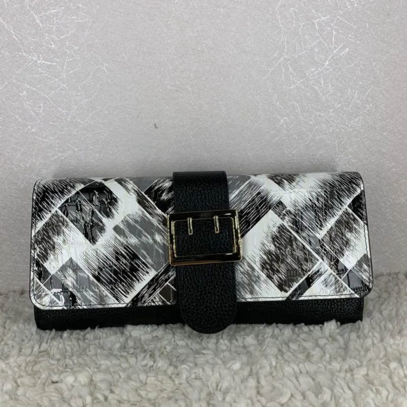 Женский Длинный кошелек с застежкой кредитница сумочка для денег офисные