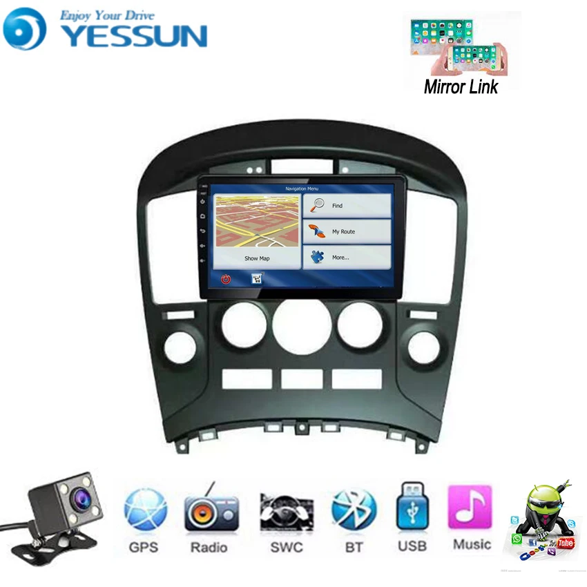 Автомобильный мультимедийный плеер YESSUN для Hyundai H1 2010 ~ 2014 Android радио GPS навигация