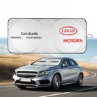 Солнцезащитный козырек для автомобиля, для KIA Niro, Rio, Sportage K900, Optima, с логотипом, защита от ультрафиолета