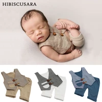 newborn baby photography clothing plaid waistcoatpants 2pcs set boys photo costumes outfit infant gentleman clothes