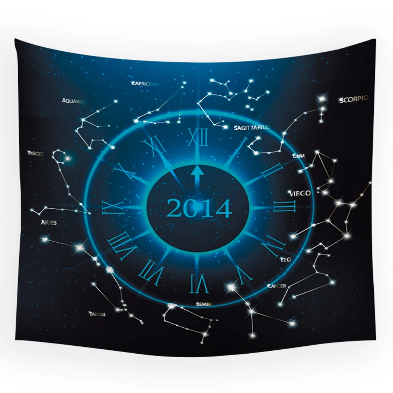 Психоделическое настенное пляжное полотенце с космическими звездами