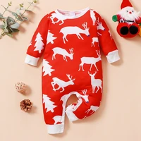 new baby christmas clothes baby rompers cartoon deer long sleeve baby jumpsuits festival baby clothes baby one piece 0 18m