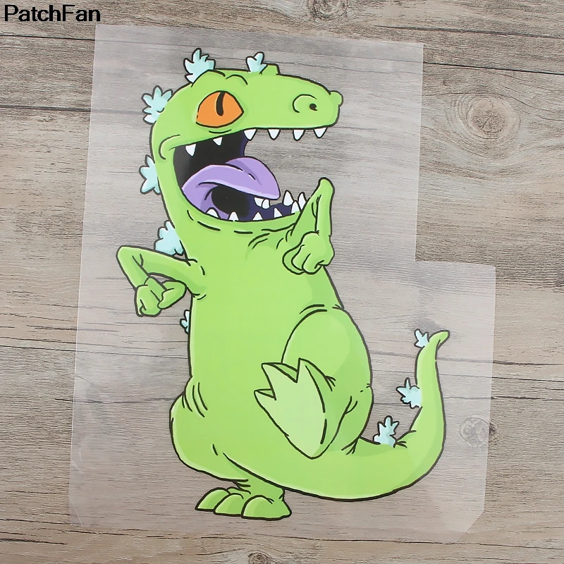 Patchfan с героями мультфильмов одежда динозаврами нашивки тепла пресс передачи