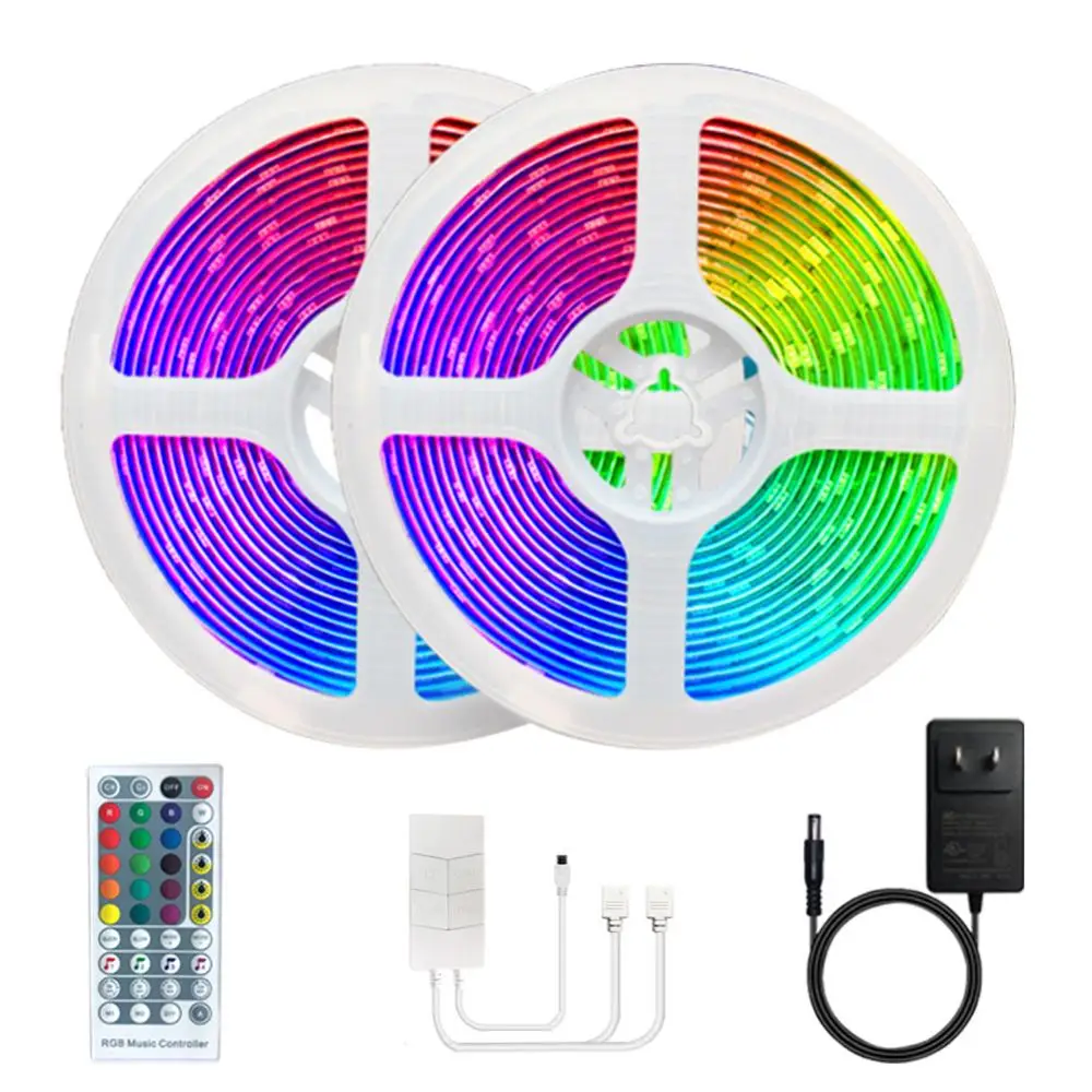 

Strip Lights Bluetooth LED Strip Lights 20M RGB 5050 SMD Flexible Ribbon Waterproof RGB LED Light Tape Diode DC 12V Control