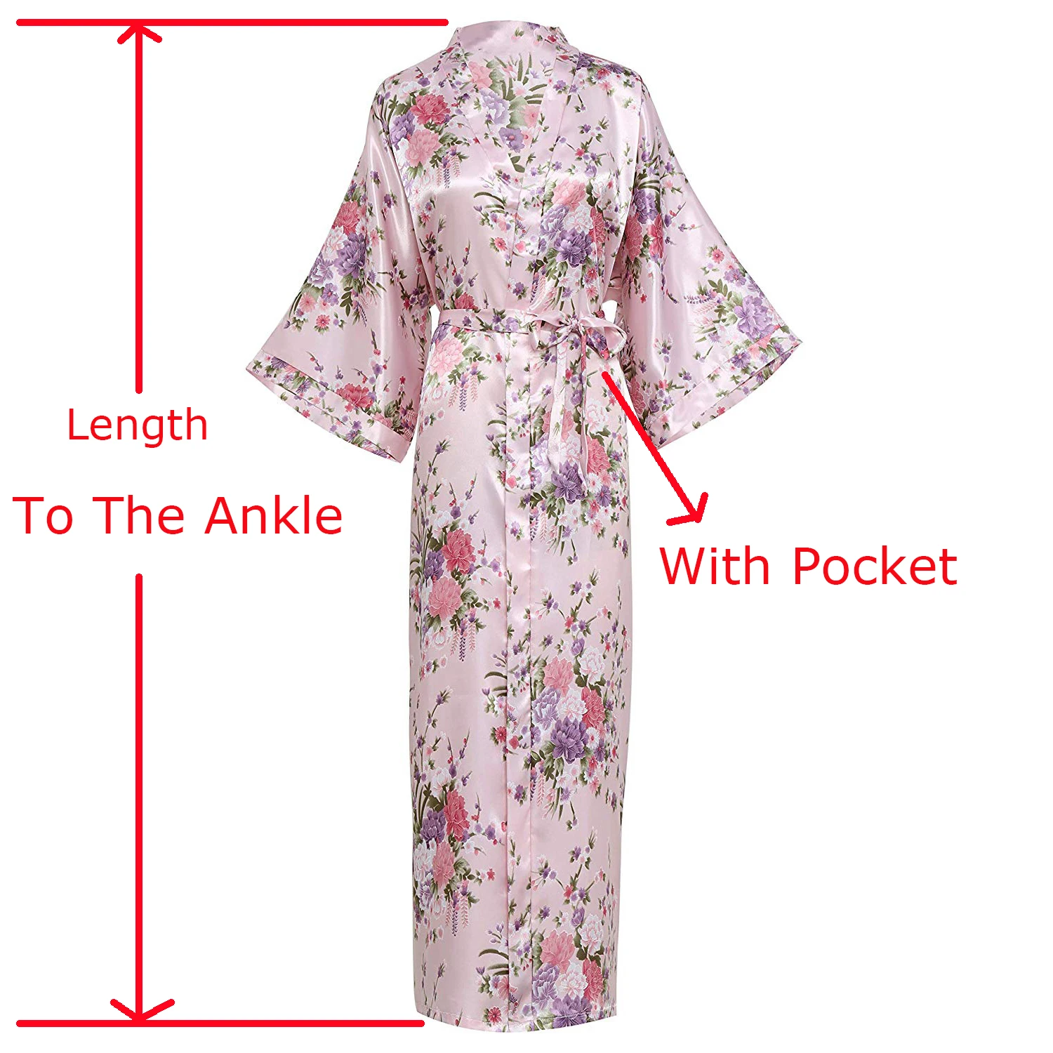 

Женская атласная длинная ночная рубашка с цветочным принтом, размеры до 3XL