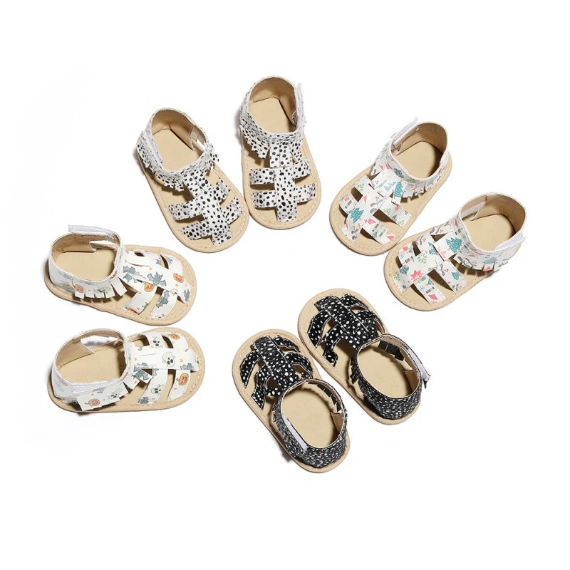 

Summer Baby Girls Sandals Shoe Breathable Anti-Slip PU Tassel Design Toddler Soft Soled Walkers Shoes New