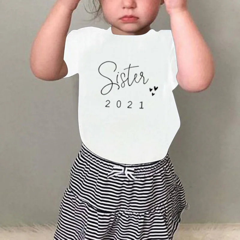 

Funny New Daddy Mommy Baby 2021 Family Look Black Cotton Family Tshirt Mother Father Baby Matching Family Outfits