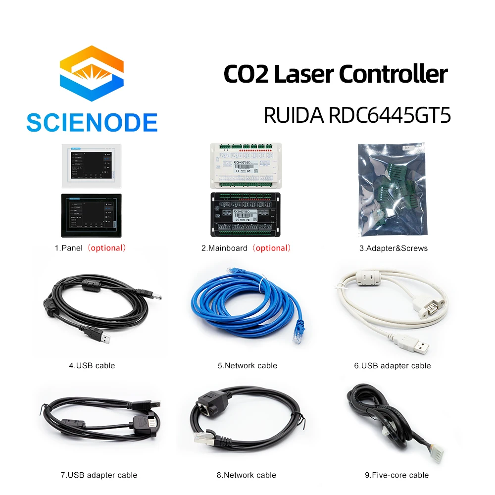 Scienode Ruida RDC6445GT5 CO2 лазерное управление ler карта управления панель сенсорного