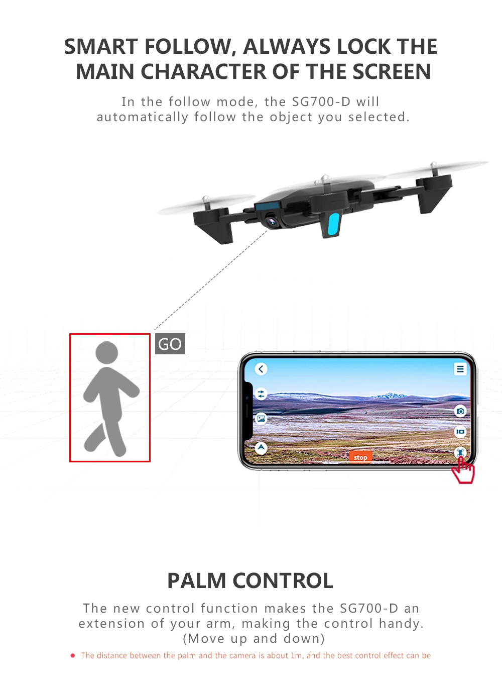 4K Дроны с камерой SG700-D 50x Zoom Профессиональный Вертолет FPV Wifi RC автоматическим
