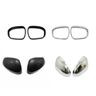 ABS углеродный хром для Mitsubishi Outlander 2022 2023 аксессуары для боковых дверей автомобиля поворотное зеркало заднего вида декоративная наклейка крышка