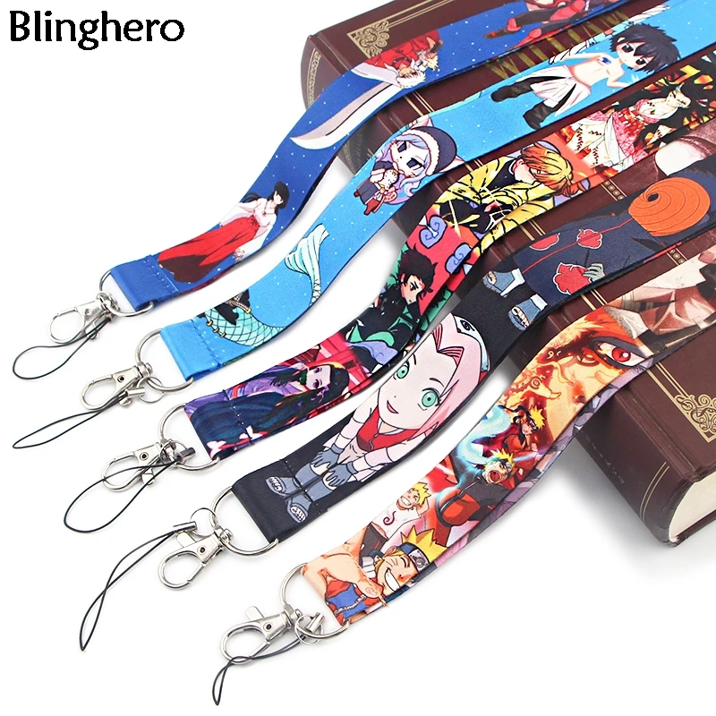 

Blinghero Anime Demon Slayer Lanyard ID Badge Holder Inuyasha lanyard for Keys Camera Whistle Mobile Phone Neck Strap BH0616