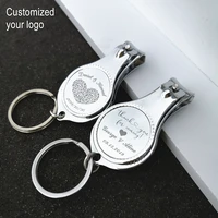 50pcs personalized wedding souvenirs for guests customized wedding favors multifunctional wine openerkeychainnail clippers