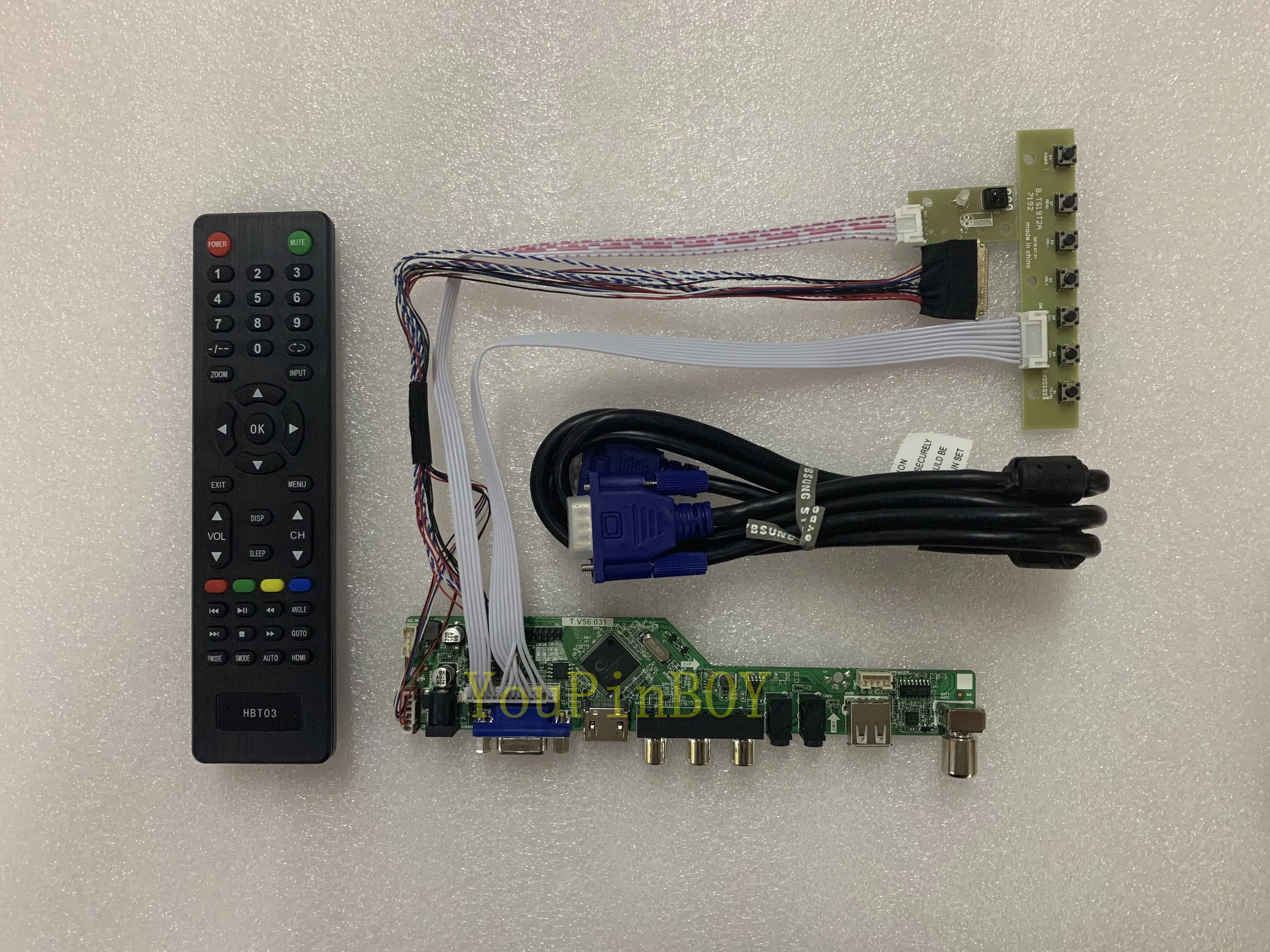 Комплект YouPinBOY для B156XTN02.0 B156XW02 V.2 V.6 LTN156AT24 ТВ + HDMI VGA AV USB светодиодный ЖК экран плата
